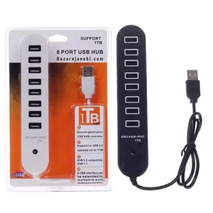 خرید هاب 8 پورت USB2.0 SUPPORT 1TB