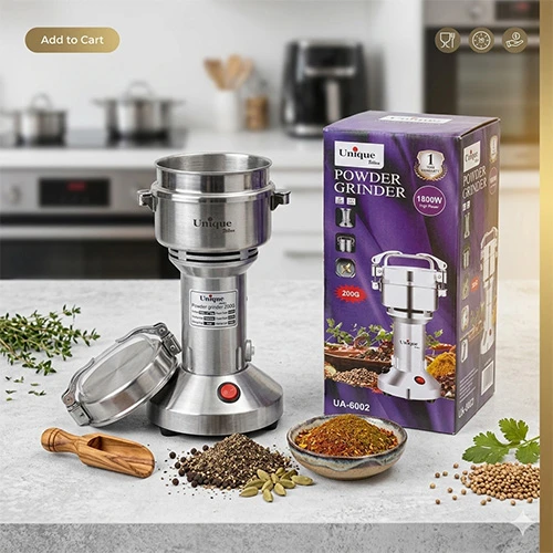 Untitssslessas-1 آسیاب صنعتی یونیک مدل UA6002 ظرفیت ۲۰۰ گرم قدرت ۱۸۰۰ وات