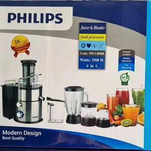 آبمیوه گیری فیلیپس مدل PH-GB880 ۴ کاره با موتور مسی ۳۵۰۰ وات