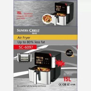 سرخ کن بدون روغن اسلیور کرست مدل SC-6097 ظرفیت ۱۵ لیتر-تمام استیل