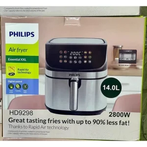 سرخ کن بدون روغن فیلیپس مدل HD9298 ظرفیت ۱۴ لیتر تمام استیل