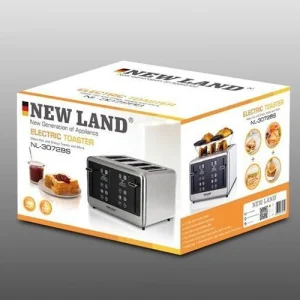 توستر نان استیل چهار تیکه نیولند مدل ‎NL-3072