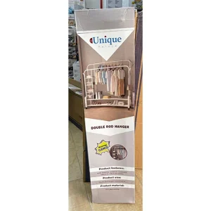 رگال لباس دو میله یونیک مدل DOUBLE ROD HANGER با تحمل وزن ۵۸ کیلوگرم